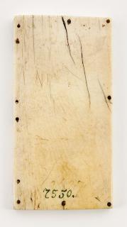 Panel, 1 register, 1 arch across (plaquette); reused as the left wing of a diptych (Back)