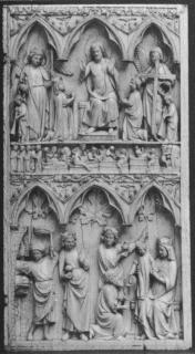 Diptych, 2 registers, 3 arches across (frise d'arcatures) (Wing, right)