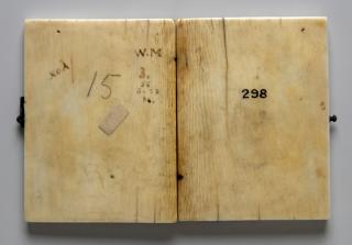 Diptych, 1 register, 3 arches across (frise d'arcatures; plaquettes) (Back)