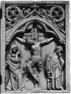 Diptych, 1 register, 1 arch across (plaquette) (Front)