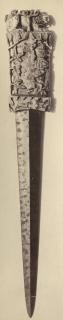 Dagger handle and sheath (Unsheathed)