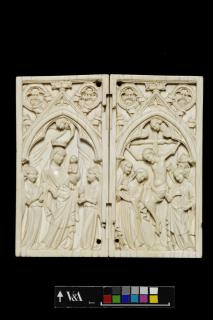 Diptych, 1 register, 1 arch across (plaquette) (Front)