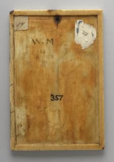 Writing tablet, 1 register, 2 arches across (plaquette, frise d'arcatures; tablette à écrire) (Back)