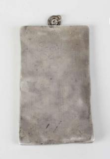 Bottom of a box for goldsmith scales and weights, 1 register, 3 arches across (frise d'arcatures; plaquette) (Back, frame)