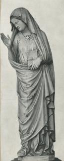 Statuette (part of a group); also known as Garnier Virgin (Vierge Garnier) (Front)