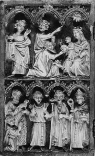 Diptych, 2 registers, 3 and 4 arches across (frise d'arcatures) (Wing, left)