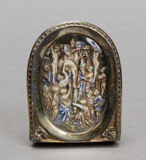Oval openwork panel inserted in a pax (baiser de paix; plaque ajourée) (Front)