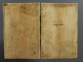 Diptych, 2 registers, 3 arches across (frise d'arcatures) (Back)