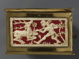 Casket (coffret), with openwork panels (plaques ajourées) (End, left)