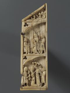 Wings (part of a gabled triptych), 3 registers (Wing, right)