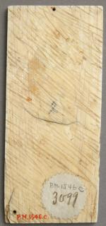 Panel (part of a casket), 1 register, 1 ogee arch across (plaquette; coffret) (Back)