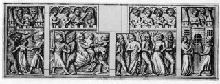 Panel (front panel; fragment of a casket; coffret); known as the 'Coffret de l'Académie' (Body, front)
