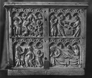 Casket (coffret; frises d'arcatures) (End, right)