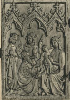Diptych, 1 register, 3 arches across (plaquettes; frise d'arcatures) (Front)