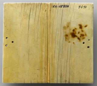 Diptych, 2 registers, 3 arches across (frise d'arcatures) (Back)