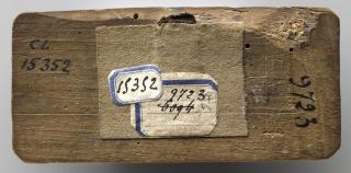 Panel (fragment of a box), 1 register (Back)