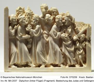 Wing, left (fragment of a diptych; lower register), 1 register (Front)