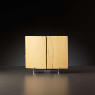 Diptych, 1 register, 1 arch across (plaquettes; colonnettes) (Back)