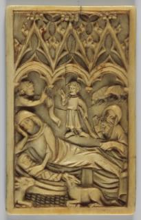 Writing tablet, 1 register, 3 arches across (frise d'arcatures; plaquette; tablette à écrire) (Front)