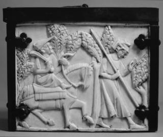 Casket, with arches (coffret; frise d'arcatures) (End, right)