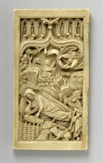 Panel, 1 register, 1 ogee arch across (plaquette) (Front)