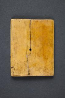 Wing, right (fragment of a diptych), 1 register, 3 arches across (frise d'arcatures; plaquette) (Back)