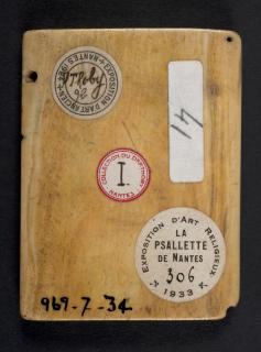 Wing, right (fragment of a diptych), 1 register (plaquette) (Back)
