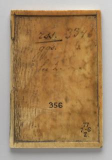 Writing tablet, 1 register, 3 arches across (plaquette; frise d'arcatures; tablette à écrire) (Back)