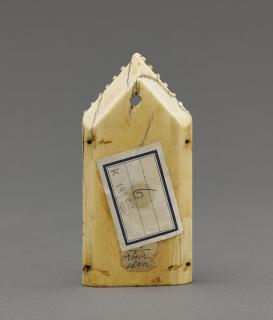 Gabled panel (fragment of a triptych), 1 register, 1 arch across (Back)