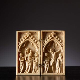 Diptych, 1 register, 1 arch across (plaquettes) (Front)