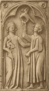 Panel, 1 register, 1 arch across (plaquette; colonnettes) (Front)