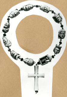 Complete rosary of 11 beads, with crucifix pendant (chaplet)