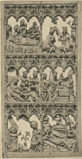 Openwork panel, 3 registers, 6 arches across (frise d'arcatures; plaque ajourée) (Front)