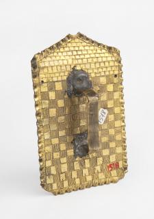 Panel, 1 register, 3 arches across (frise d'arcatures; plaquette); reused as a pax (baiser de paix) (Back)