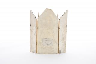 Gabled triptych, 3 registers (colonnettes) (Back, open)