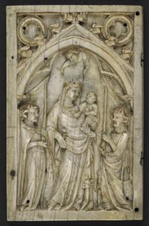 Diptych, 1 register, 1 arch across (plaquettes) (Wing, left)