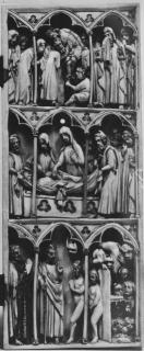 Diptych, 3 registers, 2 full and a half arches across (colonnettes; frise d'arcatures) (Wing, right)