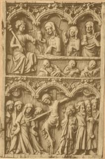 Diptych, 2 registers, 3 arches across (frise d'arcatures) (Front)