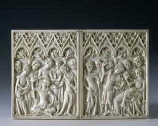 Writing tablets, 1 register, 4 arches across (tablettes à écrire; frise d'arcatures; plaquettes) (Front)
