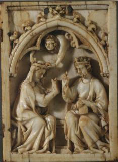 Wing, right (part of a diptych), 1 register, 1 arch across (plaquette) (Front)