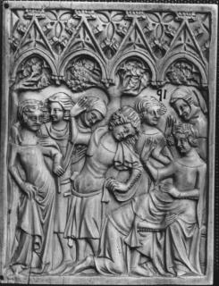 Writing tablets, 1 register, 4 arches across (tablettes à écrire; frise d'arcatures; plaquettes) (Front)