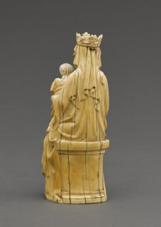Statuette; known as 'Vierge à l'Enfant au chardonneret' (Back)