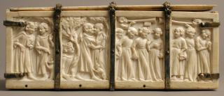 Casket, with quatrefoils (coffret; quatre-feuilles) (Back)