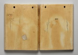 Diptych, 1 register, 1 arch across (plaquette) (Back)