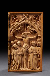 Diptych, 1 register, 1 arch across (plaquettes) (Wing, right, front)