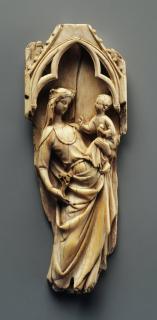 Gabled centre panel (fragment of a triptych, polyptych or tabernacle) (Front)