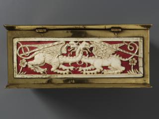 Casket (coffret), with openwork panels (plaques ajourées) (Body, back)