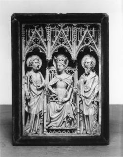 Openwork panel, 1 register, 3 arches across (plaque ajourée) (Front)