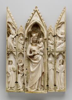 Gabled polyptych (tabernacle; colonnettes) (Front)