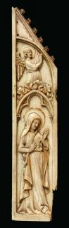 Wing, left (fragment of a polyptych), 1 register (tabernacle) (Front)